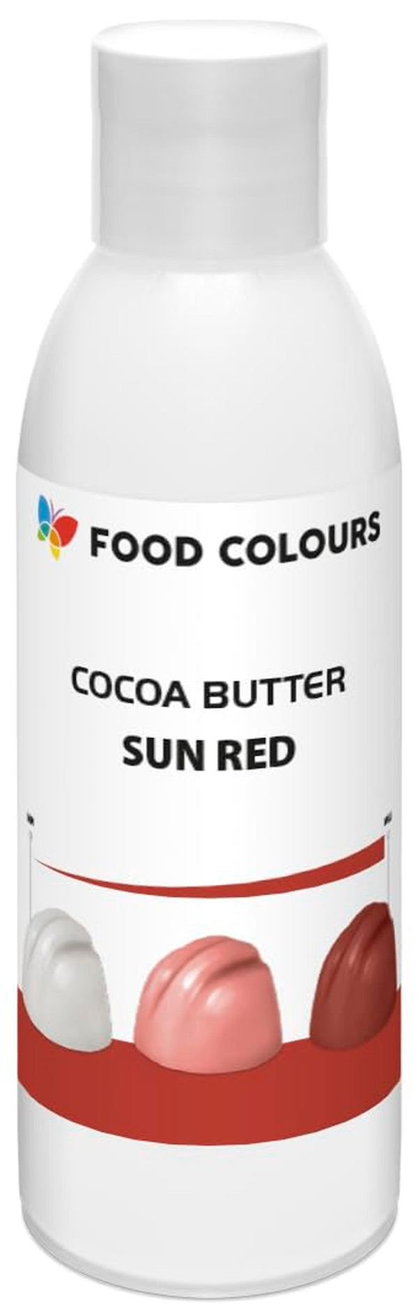 Food Colors Cocoa Butter SUN RED 100 G Kakaobutterbasierte Lebensmittelfarbe Für Schokolade, Pralinen, Fette Massen Und Cremes Coloranti Alimentari Naty Shop Default Title