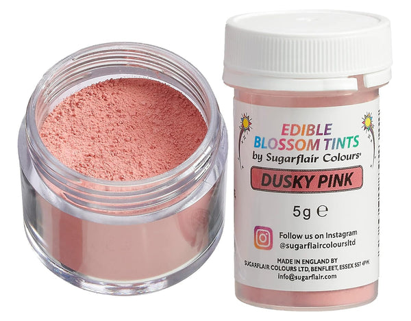 Sugarflair Blossom Tint Dust Lebensmittelfarbe Pulver Dusky Pink - Lebensmittel Farbe Pulver Für Kuchenoberflächen, Zuckerpaste, Fondant, Zuckerguss, Schokolade, Buttercreme, Macarons Und Mehr-5G Coloranti Alimentari Naty Shop Default Title