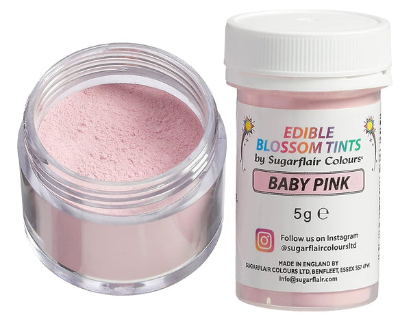 Sugarflair Blossom Tint Dust Lebensmittelfarbe Pulver Baby Pink - Lebensmittel Farbe Pulver Für Kuchenoberflächen, Zuckerpaste, Fondant, Zuckerguss, Schokolade, Buttercreme, Macarons Und Mehr-5G Coloranti Alimentari Naty Shop Default Title