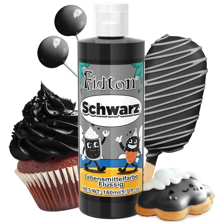 Colorant alimentar gel - Fidton 7 culori colorant alimentar foarte concentrat, decorațiuni comestibile pentru tort pentru fondant, colorant alimentar pentru colorarea ouălor, gogoșilor, macaroanelor - 10 ml
