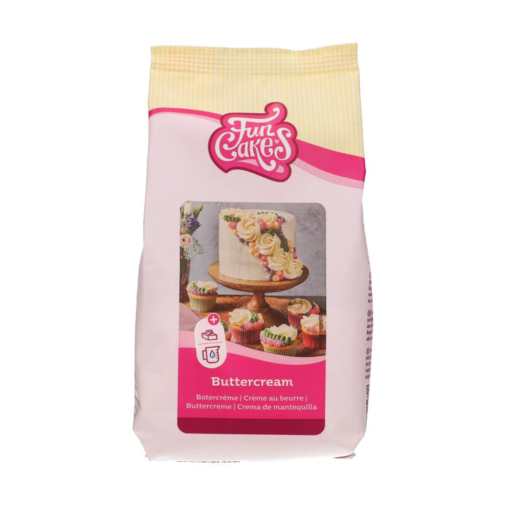 Funcakes Mix Für Buttercreme: Einfach Zu Verwenden, Cremig, Perfekt Zum Dekorieren, Abdecken Und Füllen Von Kuchen, Belag Auf Cupcakes, Halal., 1 Kg Amestec pentru copt si gatit Naty Shop 500 G Buttercreme