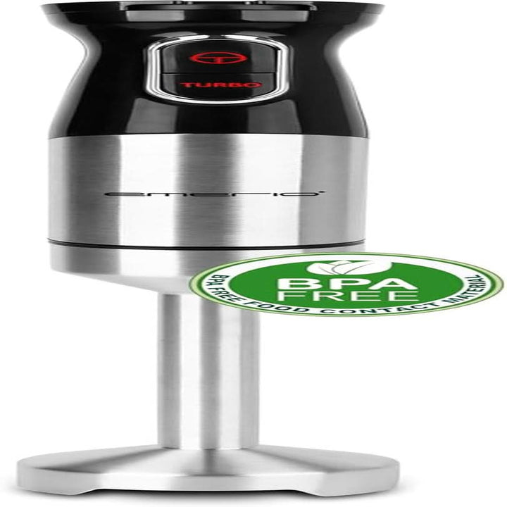 Emerio HB-111446 Stabmixer, TESTSIEGER Preis/Leistung, Gummierter Rutschfester Griff, Edelstahl, Bpa-Frei, Schwarz, 250W Bucatarie Naty Shop 1000W