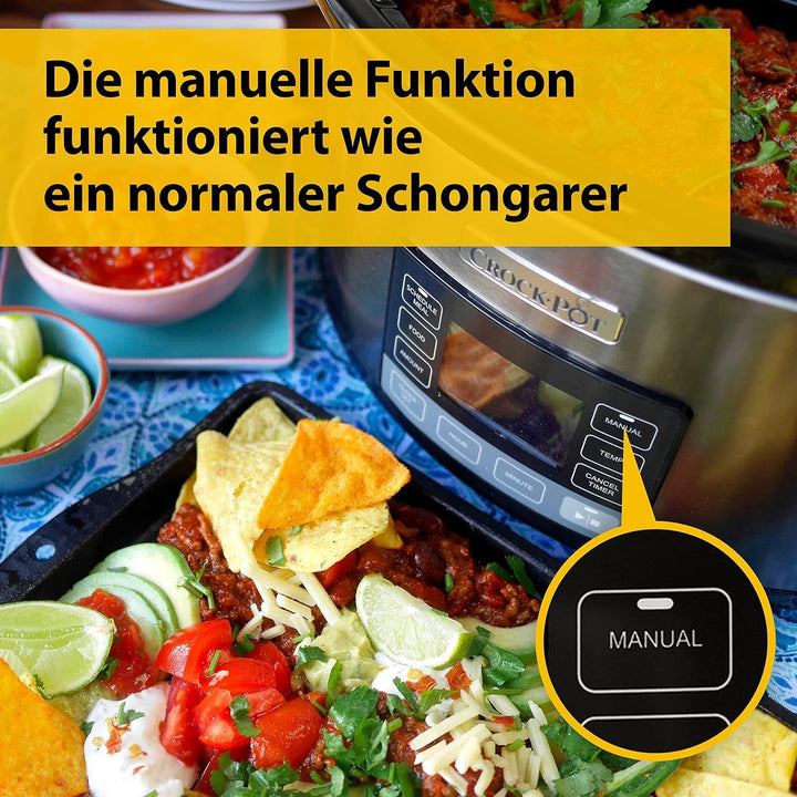 Slow cooker digital Crock-Pot Timeselect, 5.6 litri (7 persoane) Slow Cooker Naty Shop
