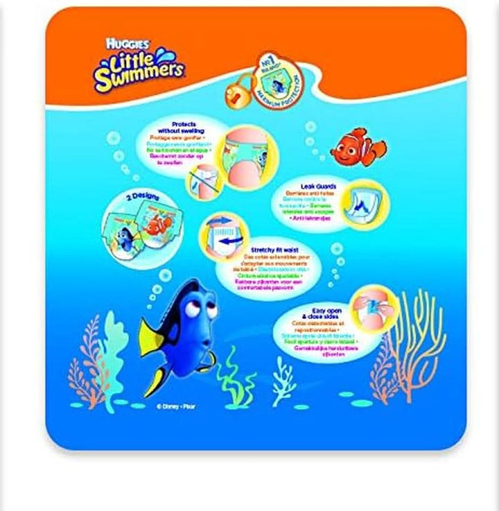 Huggies Little Swimmers Mărimea 5-6, pachet mare de 19 bucăți Mama si Copilul Naty Shop
