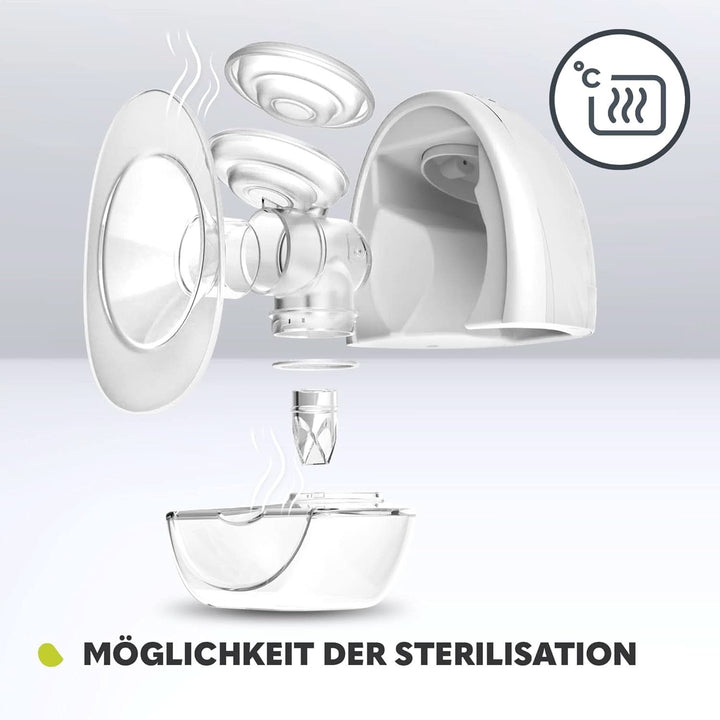 Pompa electrică de sân LIONELO Fidi Free 2, mod masaj, 5 niveluri de intensitate Accesorii Hrana si Alaptare Bebe Naty Shop
