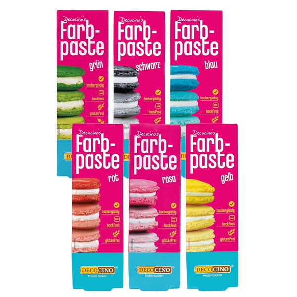Decocino Colour Paste Set de 6 x 20 grame Coloranti Alimentari Naty Shop 6 x 20 grame