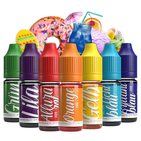 Coloranti alimentari profesionali, lichid, V2 Vape Food, 10 ml Coloranti Alimentari Naty Shop Set de Paste