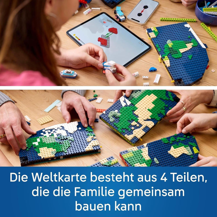 Amintiri de călătorie LEGO, harta lumii de jucărie, set de construit și jucat pentru fete și băieți, cadou pentru familiile care iubesc aventura și călătoriile, activitate creativă, de colecție 41838 Seturi de constructie Besuche den LEGO-Store