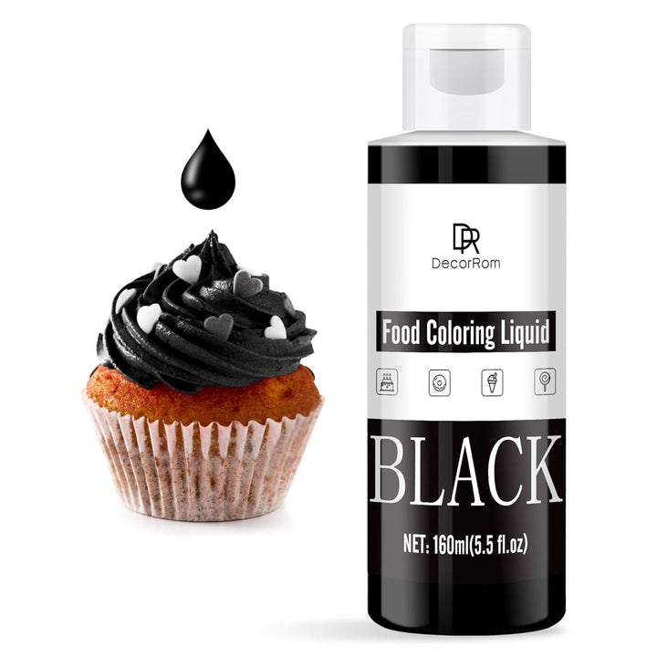 Coloranti Alimentari Profesionali, lichid, 150 ml Coloranti Alimentari Naty Shop Negru