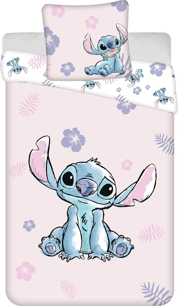 Lenjerie de pat Stitch Pink, 100 % bumbac Lenjerie de pat - copii Naty Shop Default Title