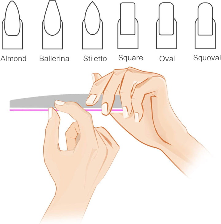 10 Stück Professionelle Nagelfeilen Doppelseitig (100/180 Körnung) Nagelwerkzeug, Haustierpflege Für Zuhause Und Salon Verwendbar