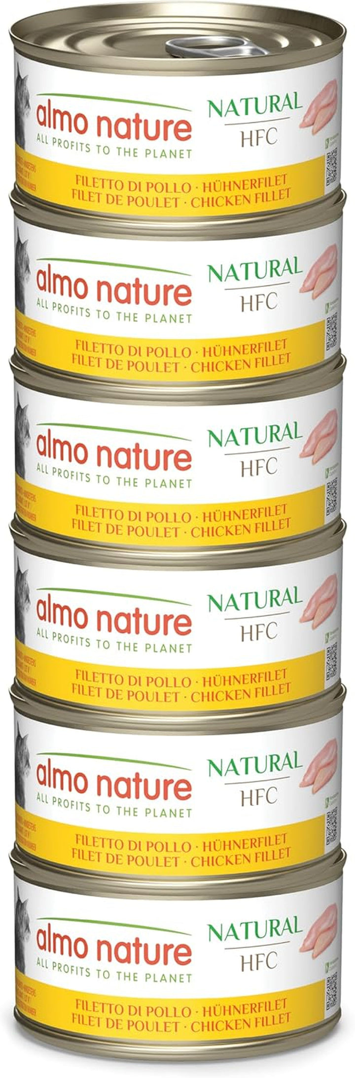 Almo Nature HFC Natural - Hrană umedă pentru pisici adulte - pui și ton - grad uman, fără gluten - 6 X 70G