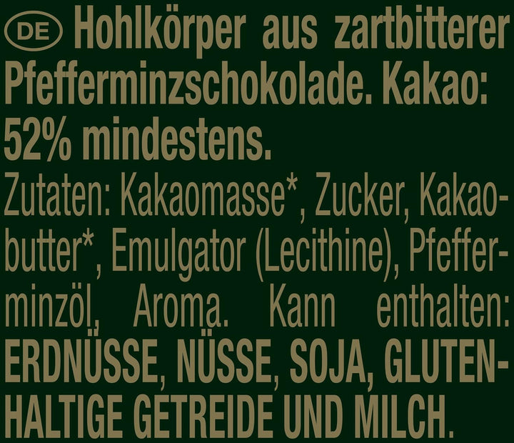 NESTLÉ after EIGHT, iepurași de ciocolată cu mentă ambalați individual, 72 x 20 grame Bomboane de Ciocolata Naty Shop