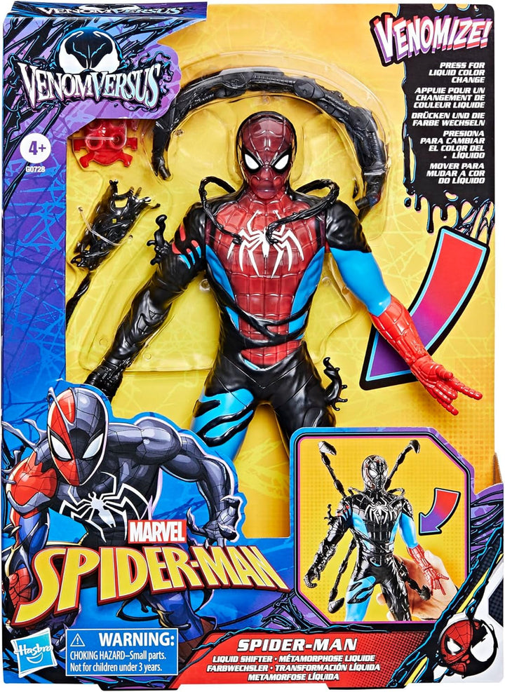 Marvel Spider-Man Venomversus Spider-Man Schimbător de culori Figura de acțiune cu accesoriu Action figures Naty Shop