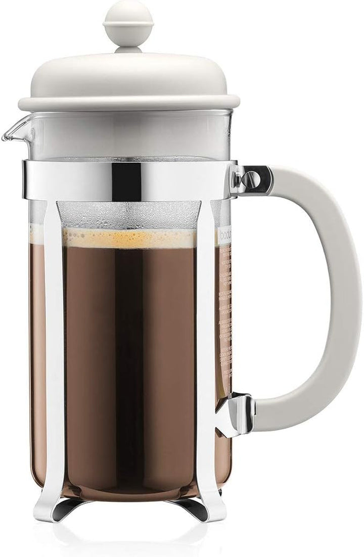 Bodum 1913-01 Cafetieră CAFFETTIERA (sistem French Press, filtru permanent din oțel inoxidabil, 0,35 litri) Negru Espressoare Besuche den Bodum-Store Smântână 8 Cupe