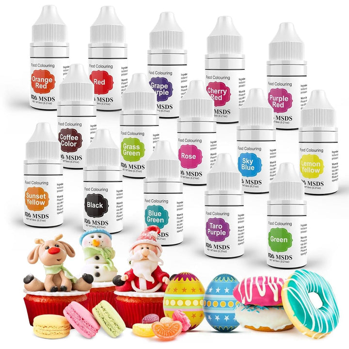Coloranti alimentari, lichizi, recipiente de 10 ml, diverse seturi Coloranti Alimentari Naty Shop 15