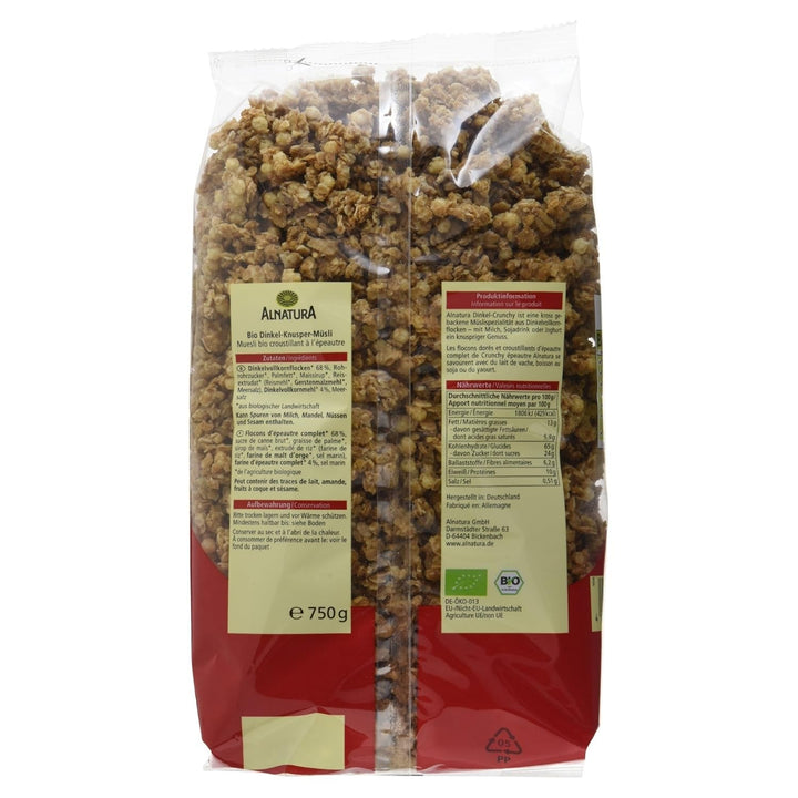 Bio Dinkel-Crunchy, 3Er Pack (3 X 750 G) Cereale Naty Shop