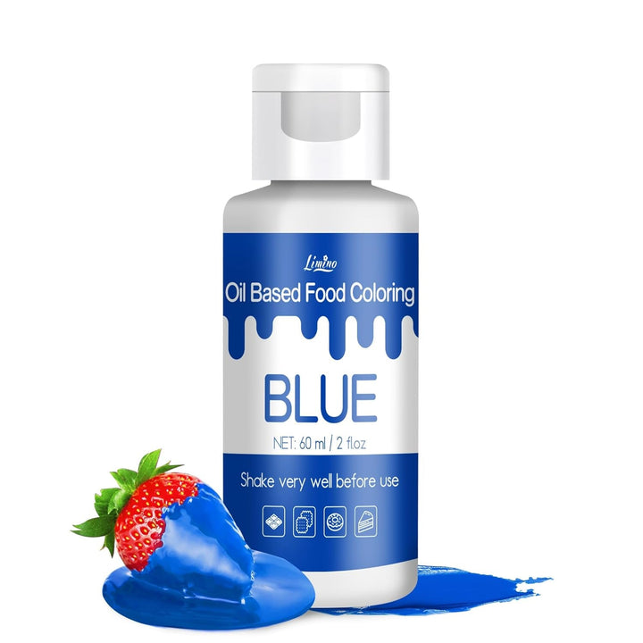 Limino, colorant alimentar pe bază de ulei, liposolubil, 60 ml Coloranti Alimentari Naty Shop Albastru