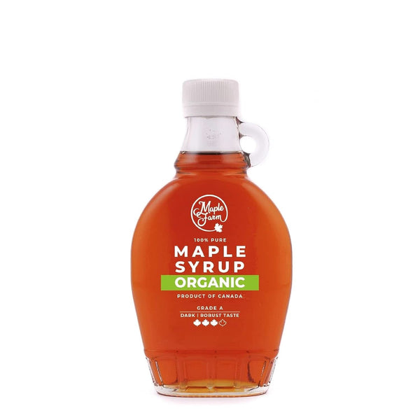 Maplefarm - Sirop de arțar organic pur canadian închis, grad A, închis, aromă puternică - 250 ml Indulcitori Naty Shop 250 ml