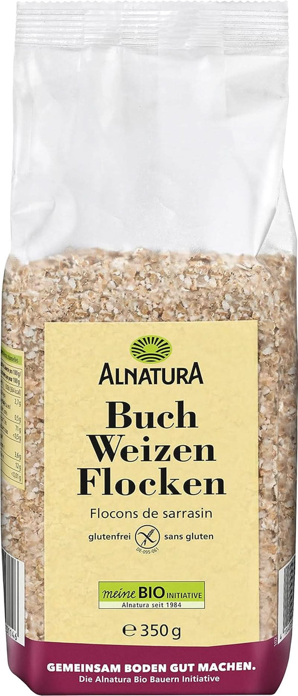 Fulgi de hrișcă organică, 350 grame Cereale Naty Shop