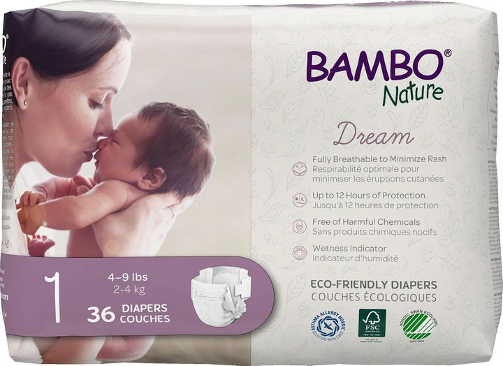 Scutece Premium pentru bebeluși - ambalaj francez/englez, mărimea 1, 36 de bucăți Mama si Copilul Naty Shop 36 1