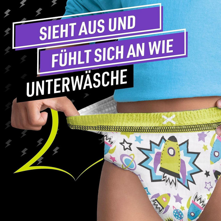 Pantaloni de pijama Ninjamas Spaceship, 9 pantaloni de noapte absorbanți, 8 ani, 27Kg-43Kg Mama si Copilul Naty Shop