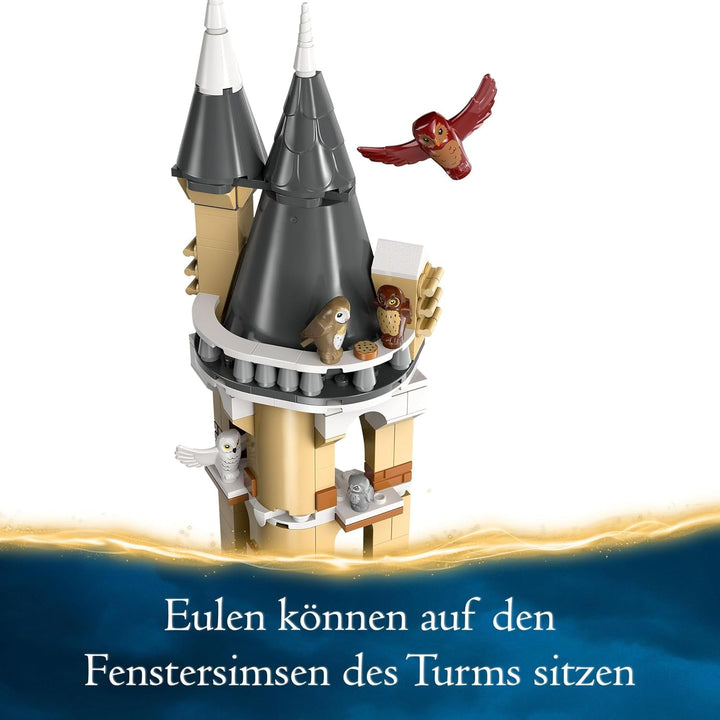 LEGO Harry Potter Owlery la Castelul Hogwarts, set de aventură cu animale de jucărie și 3 mini figurine, jucărie pentru film pentru copii, cadou pentru fete, băieți și toți fanii de la 8 ani 76430 Seturi de constructie Besuche den LEGO-Store