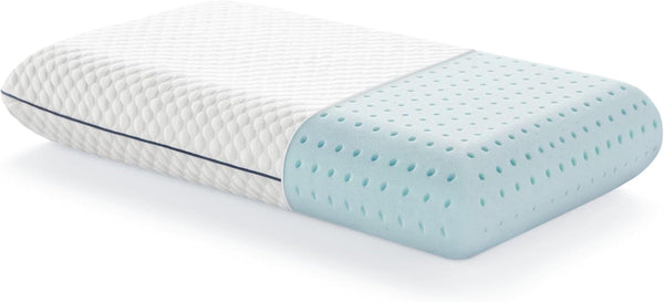LUCID Gel Memory Foam Pillow 40X60 Cm - Respirabil - efect de răcire - capac lavabil - pernă Oeko-Tex, alb Perne standard Naty Shop 60 X 40 Cm