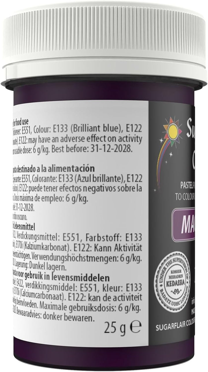 Sugarflair colorant alimentara pasta pentru fondant si martipan, Pastel Magenta, 25 grame Coloranti Alimentari Naty Shop