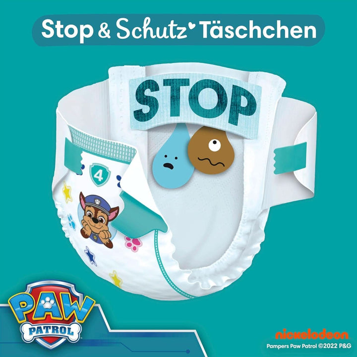 Pampers Paw Patrol (Baby-Dry), scutece mărimea 6 (13Kg-18Kg), ediție limitată, 164 de scutece, protecție completă împotriva scurgerilor până la 12H Mama si Copilul Naty Shop