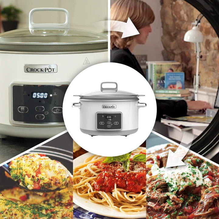 Crock-Pot Digital Slow Cooker Saute Slow Cooker cu Duraceramic 5 litri, CSC026X Slow Cooker Naty Shop