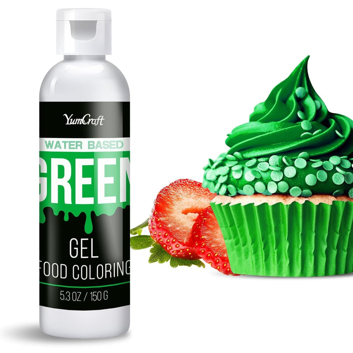 Colorant alimentar gel, foarte concentrat, 150 grame sau 236 ml Coloranti Alimentari Naty Shop Verde 236 mililitri