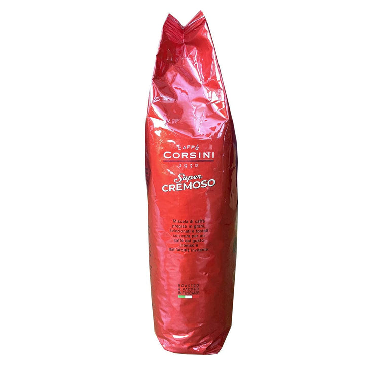 Corsini Caffe Super Cremoso in Grani Italian Espresso Beans - Amestec de cafele premium pentru o cafea corpolentă, cu un caracter puternic și un gust de lungă durată Cafea Naty Shop