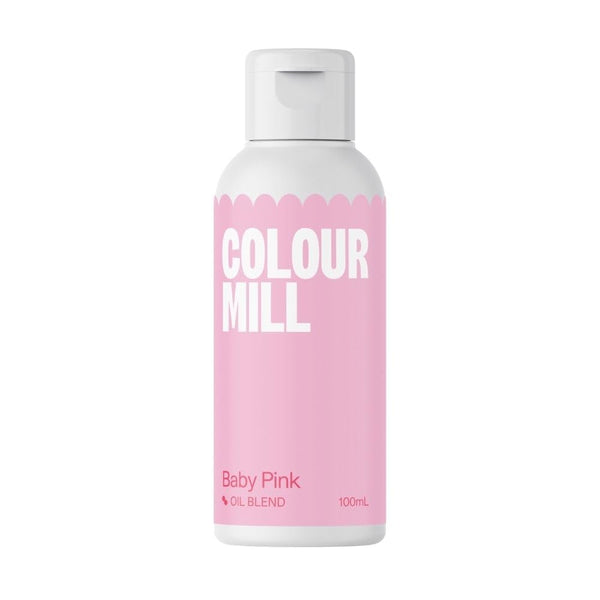 Colour Mill Oil Blend Baby Pink Lebensmittelfarbe Auf Ölbasis - Lebensmittelfarben Für Schokolade, Fondant, Cupcakes, Kuchen, Backen, Macaron - Food Coloring Für Tortendeko - 100Ml Coloranti Alimentari Naty Shop Default Title