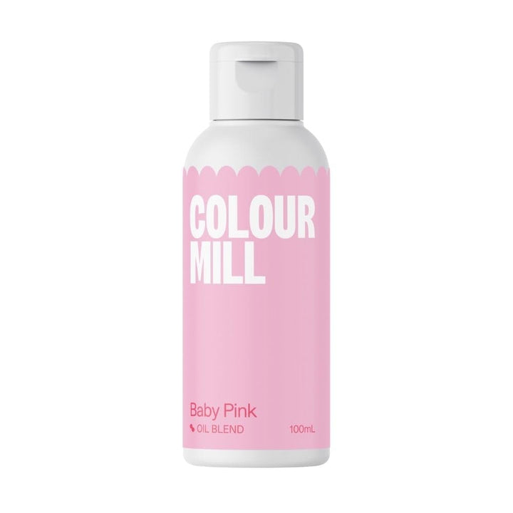 Colour Mill Oil Blend Baby Pink Lebensmittelfarbe Auf Ölbasis - Lebensmittelfarben Für Schokolade, Fondant, Cupcakes, Kuchen, Backen, Macaron - Food Coloring Für Tortendeko - 100Ml Coloranti Alimentari Naty Shop Default Title