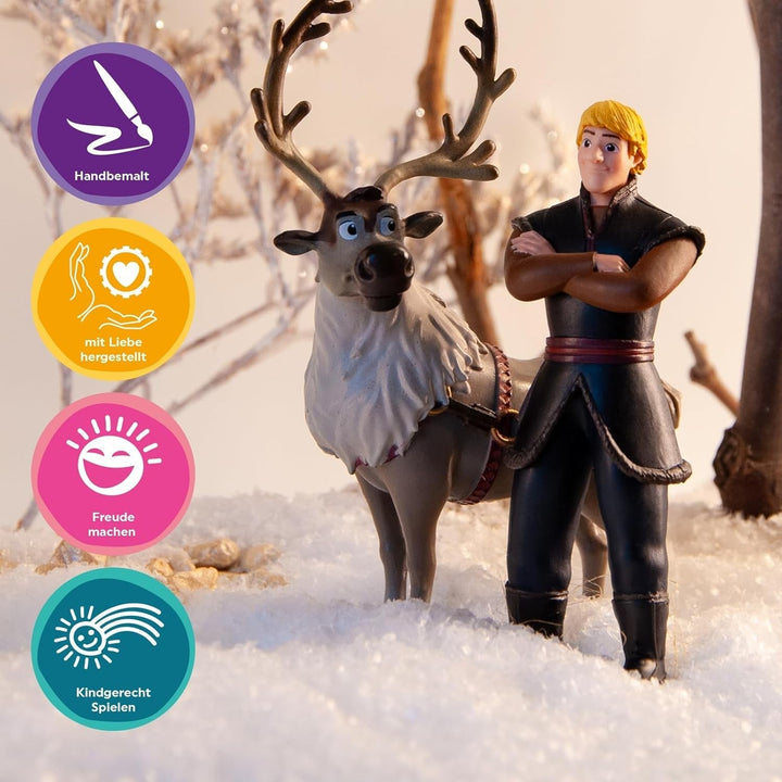 Bullyland 13514 - Renul Sven din Walt Disney The Ice Queen, aprox. 12 cm, fidel detaliilor, ideal ca mic cadou pentru copii de la 3 ani în sus Action figures Naty Shop