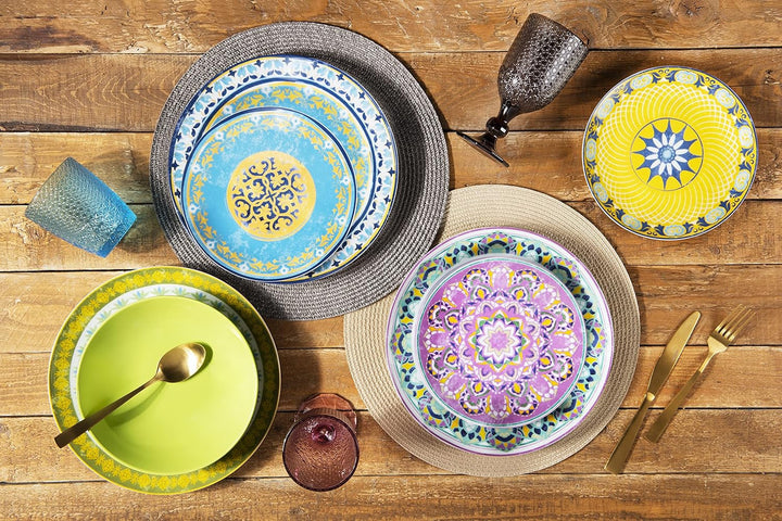 Excelsa ETNO Chic Tafelservice, Porzellan, Mehrfarbig, 21 Stück Seturi vesela masa Naty Shop
