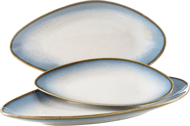 MÄSER 931991, La Sinfonia, Serviciu de masă modern pentru 4 persoane, 16 piese, design vintage Seturi vesela masa Naty Shop Albastru Platouri pentru servit