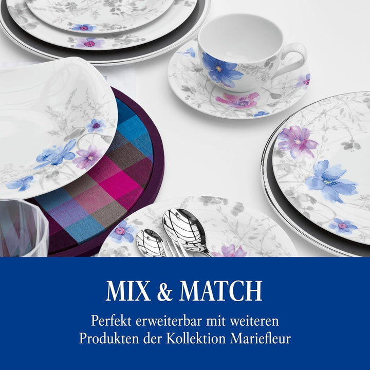 Villeroy & Boch - Mariefleur Gris Set de cafea sau mic dejun din porțelan premium Seturi vesela masa Naty Shop