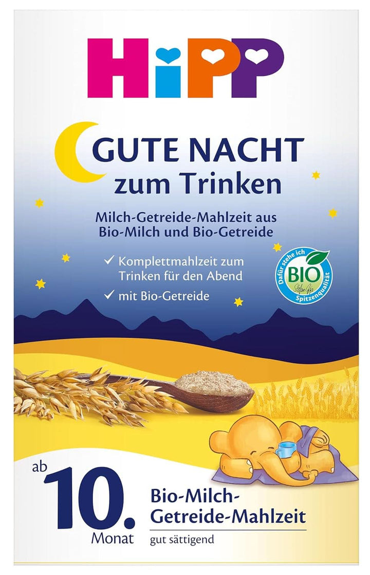 Hipp BIO, lapte pentru copii, pachet de 4 (4 x 600 g) Mama si Copilul Naty Shop Formula Noua Formula de lapte organic pentru culcare