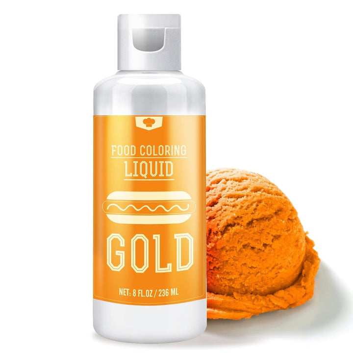 Lebensmittelfarbe - 30 X 10Ml Lebendige Lebensmittel Farben Zum Backen, Kuchen Dekorieren, Zuckerguss, Kekse, Fondant Und Macaron - Flüssige Food Coloring Für Die DIY Seifenherstellung Und Basteln Naty Shop Gold