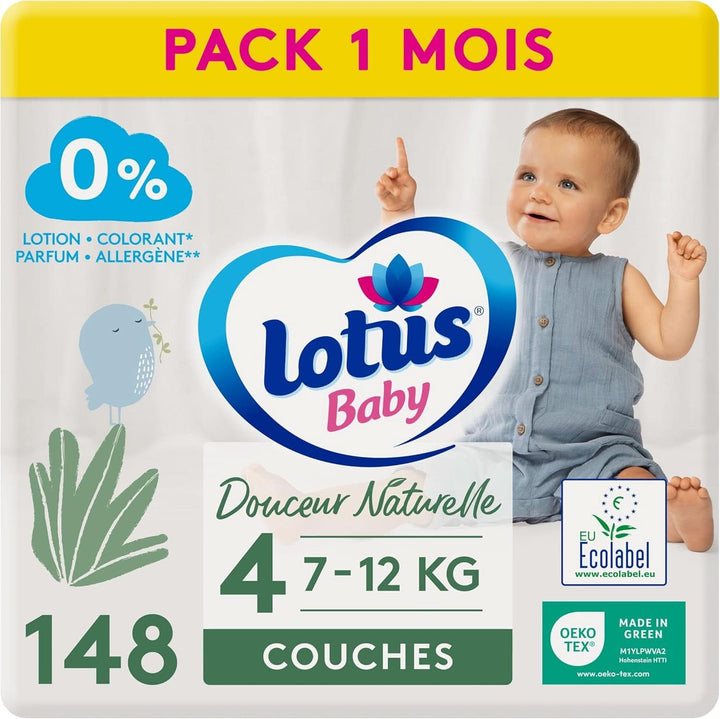 Lotus Baby, Douceur Naturelle, scutece, diverse marimi Mama si Copilul Naty Shop 4 (148 buc)
