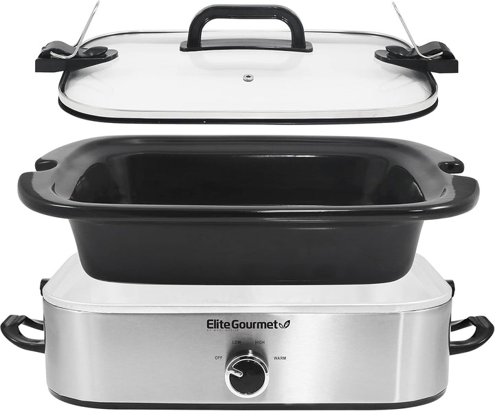 MST-5240SS Slow cooker, 3,3 litri, Oțel inoxidabil Slow Cooker Naty Shop