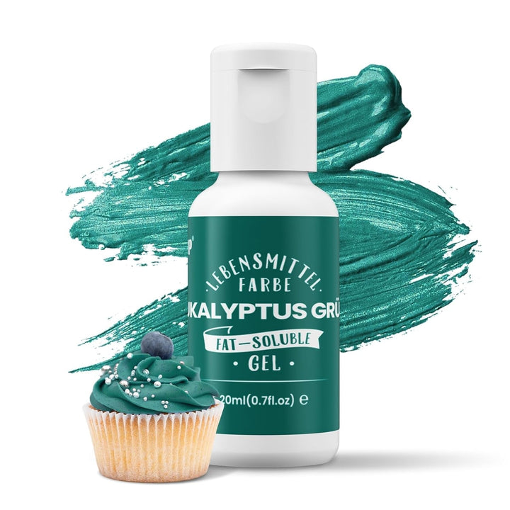 Oil Blend, colorant alimentar pe bază de ulei foarte concentrat, 20 ml Coloranti Alimentari Naty Shop Verde eucalipt