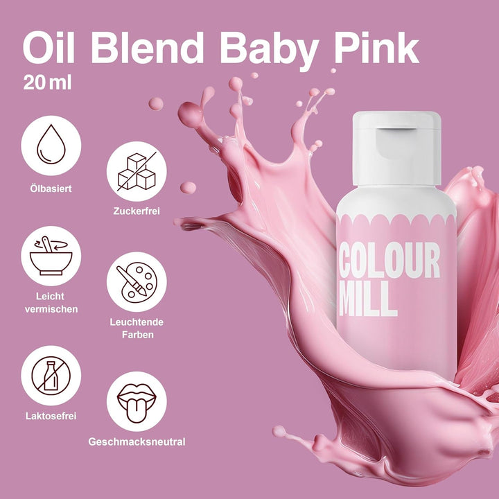 Colour Mill, coloranti alimentari pe baza de ulei, set pastel, 4 x 20 ml Coloranti Alimentari Naty Shop