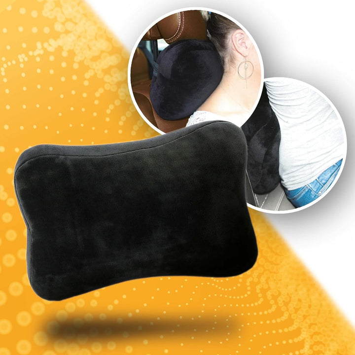 Suport pentru cap și lombar, ideal pentru scaune auto și de birou, ameliorează și previne durerile de spate, leziunile coccisului și durerile sciatice. Suport lombar ergonomic Perne lombare Naty Shop