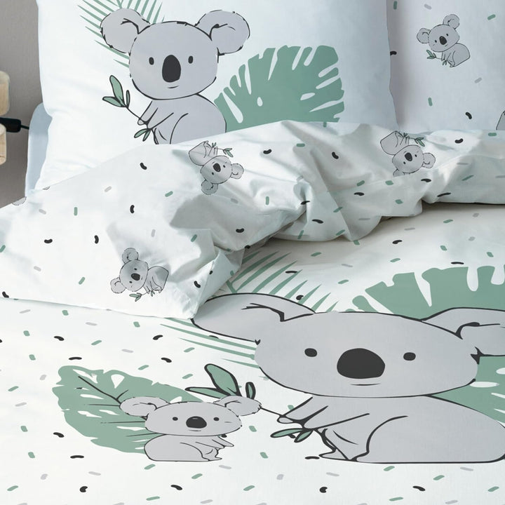 Lenjerie de pat pentru copii, Ursuletul Koala, unisex, 100% bumbac Lenjerie de pat - copii Naty Shop