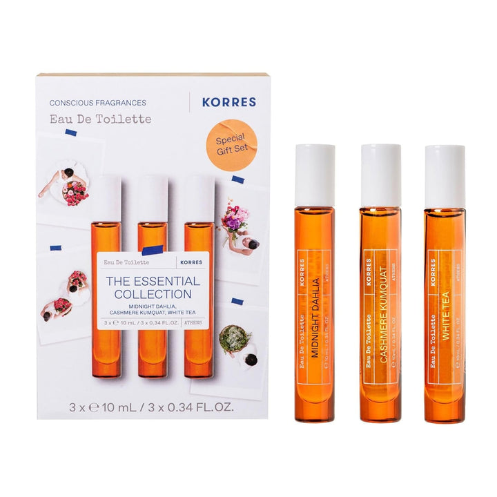 KORRES WHITE TEA Apă de toaletă pentru femei, format de călătorie, parfum floral și proaspăt pentru femei cu aromă delicată de iasomie, ideal pentru călătorii, vegan, 10 ml