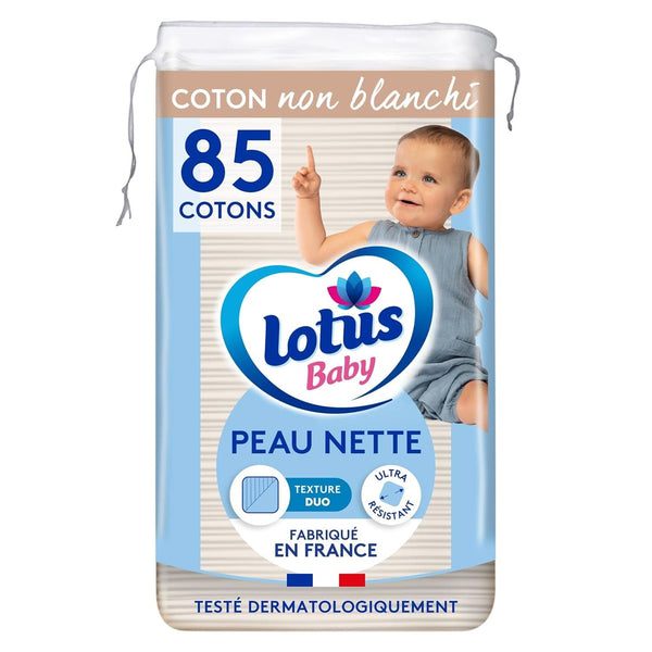 Peau Nette dischete din bumbac pentru copii, 85 bucati per set Servetele Umede Bebelusi Naty Shop