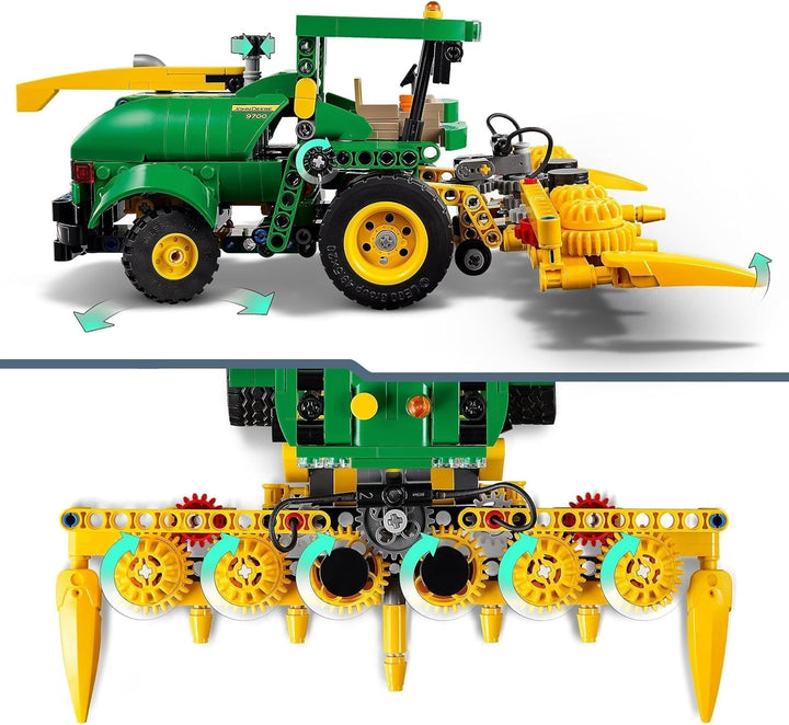 LEGO Technic John Deere 9700 Forage Harvester, Tractor de jucărie pentru copii, set de fermă, model de vehicul cu funcții realiste, cadou pentru băieți și fete de la 9 ani 42168 Seturi de constructie Besuche den LEGO-Store